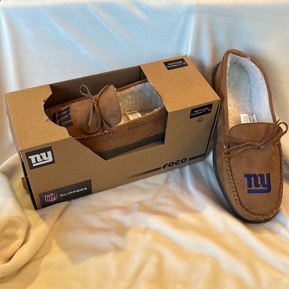 ny giants men's slippers